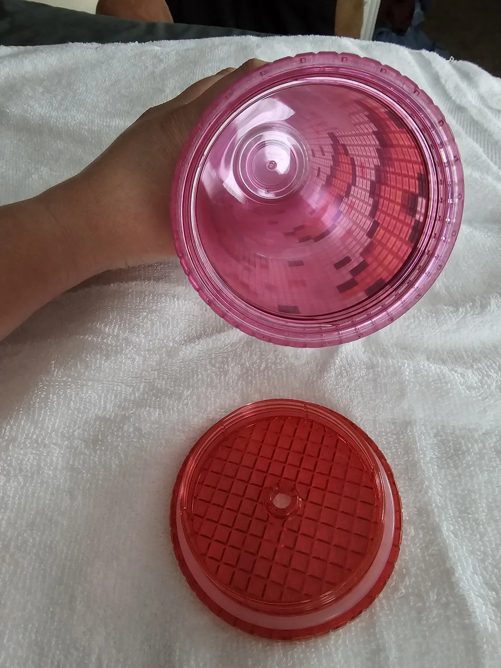 2025 Valentine's Starbucks Pink and Red Heart Mosaic Gamer Pixel Pixelated Cup